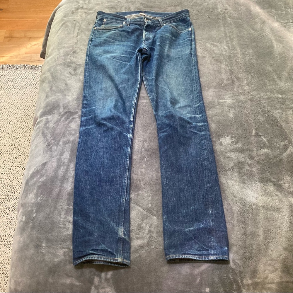 Selvedge Denim Jeans 32 slim j crew Wallace and Barnes